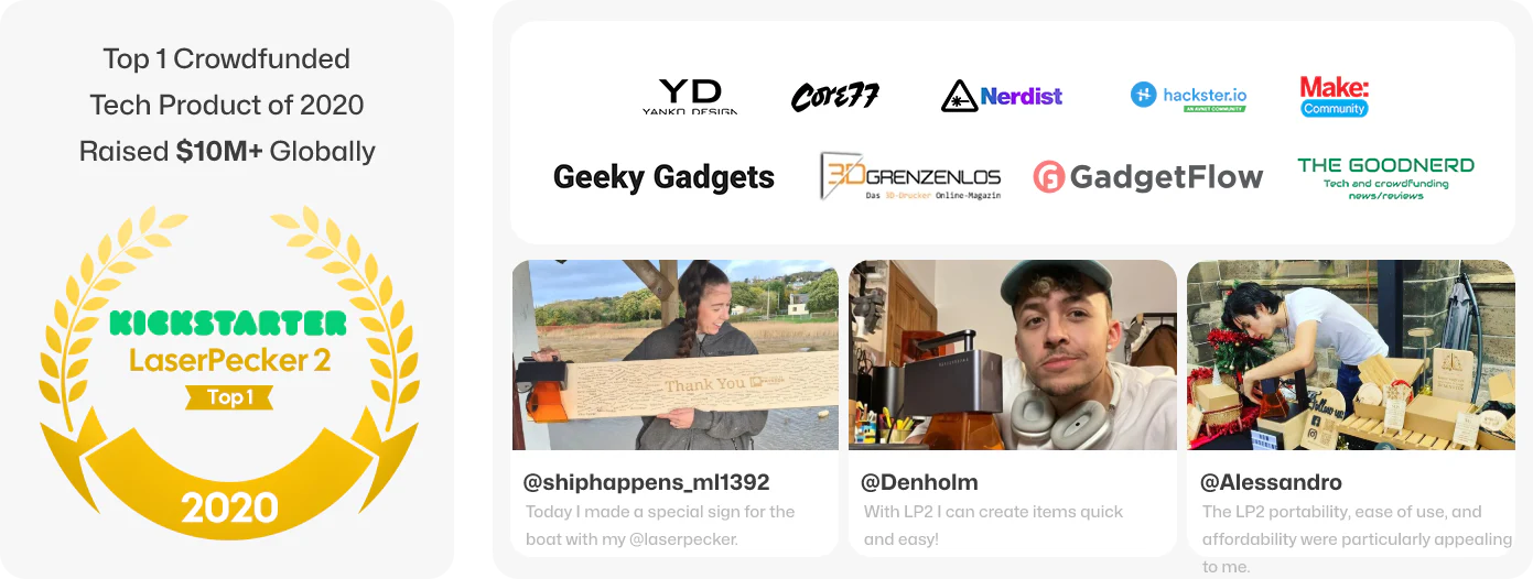 LaserPecker LP2 engraver for crafts 5bfedcc5 d4b3 42f8 a324 d702cb2813c7